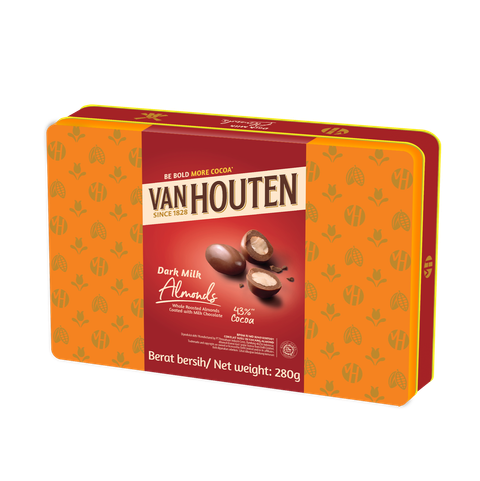 Van Houten Dragees 280g - Dark Milk Almond