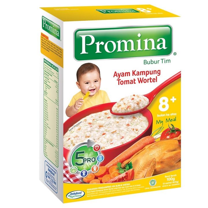 Promina 8+ FOC Chicken, Tomato, Carrot (Ayam Kampung Tomat Wortel) 100g