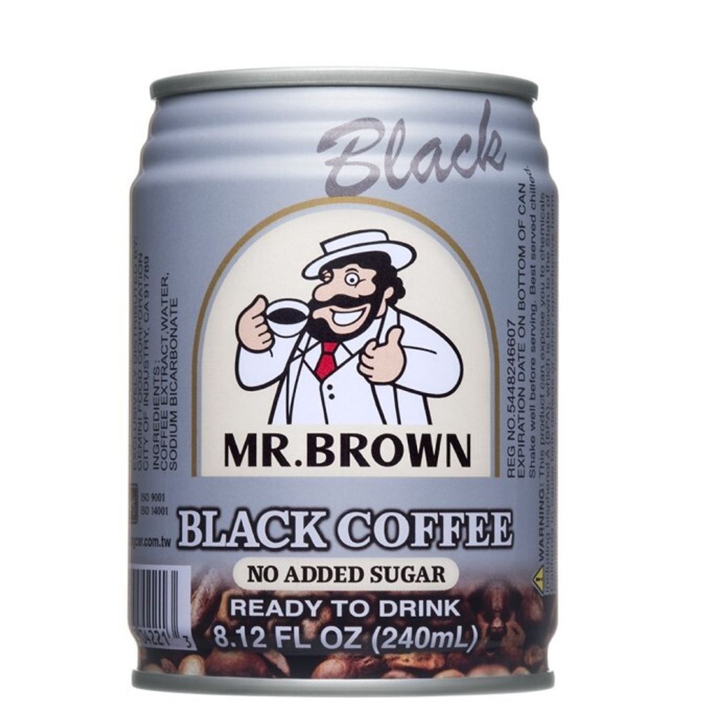 Mr Brown Can Black No Sugar 240ml 2