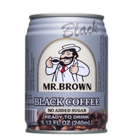 Mr Brown Can Black No Sugar 240ml 2
