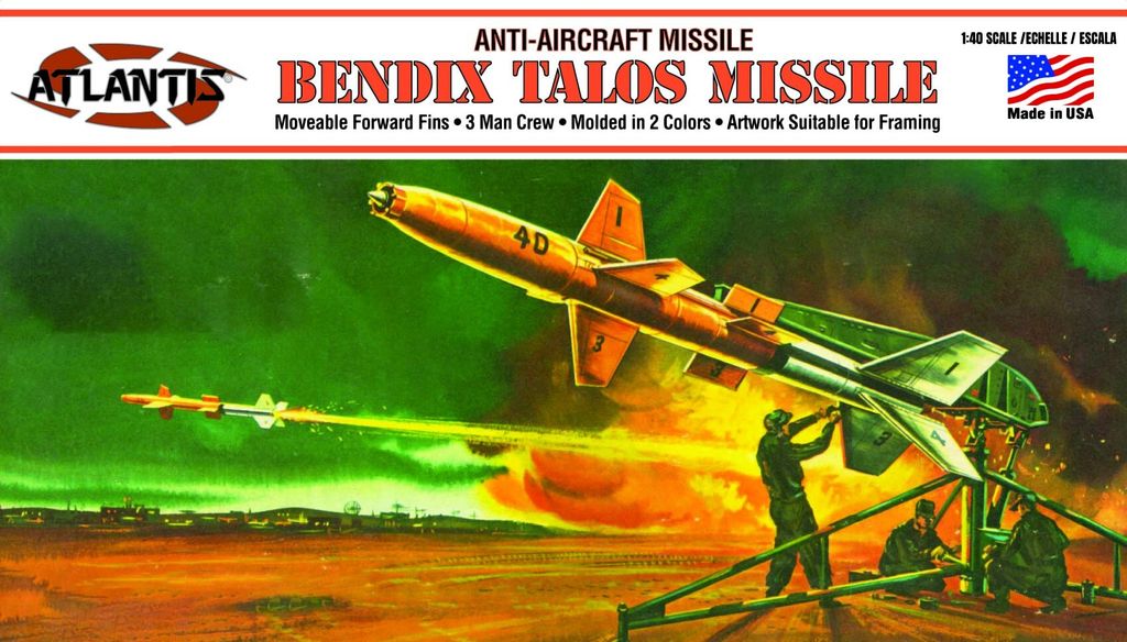 ATLANTIS MODELS - H1808 - US NAVY Bendix Talos Anti-Aircraft Missile (final)