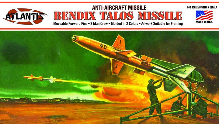 ATLANTIS MODELS - H1808 - US NAVY Bendix Talos Anti-Aircraft Missile (final)