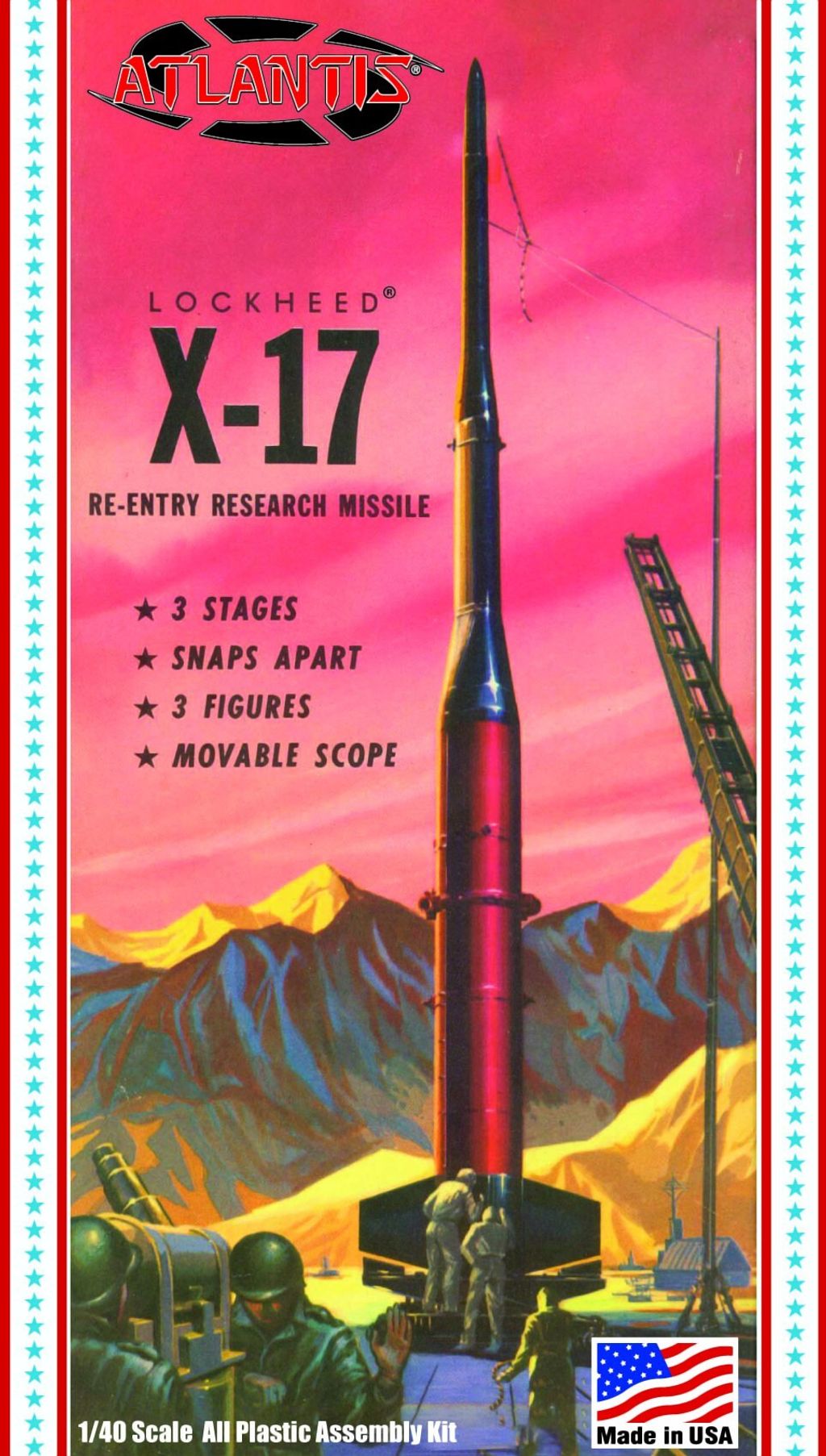 ATLANTIS MODELS - H1810 - Lockheed USAF X-17 Research Rocket (final)
