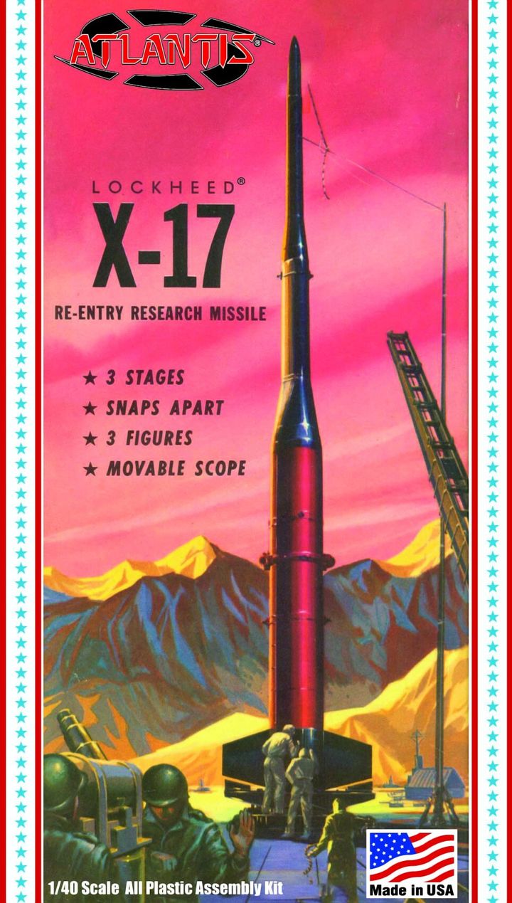 ATLANTIS MODELS - H1810 - Lockheed USAF X-17 Research Rocket (final)