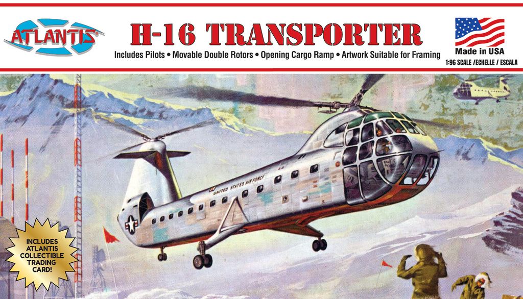 ATLANTIS MODELS - H223 H-16 Piasecki Helicopter