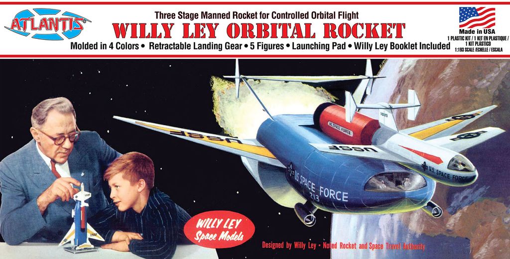 ATLANTIS MODELS - M46 Space Force Orbital Rocket (Willy Ley)