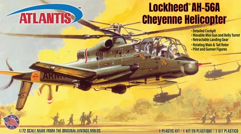 ATLANTIS MODELS - A506 Lockheed AH-56A Cheyenne Helicopter (final)