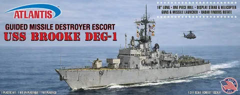 ATLANTIS MODELS - M8295 USS Brooke DEG-1 Guided Missile Destroyer Escort (final)