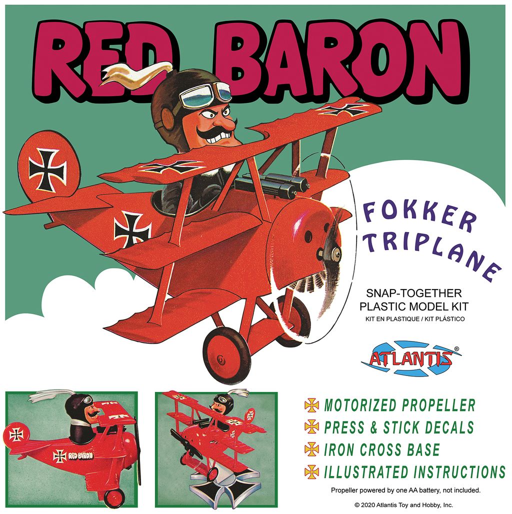 ATLANTIS MODELS - AMCM5903 - Red Baron Fokker Triplane (snap) 