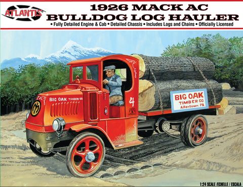 ATLANTIS MODELS - AMCM2401 1926 Mack Bulldog Log Hauler FINAL