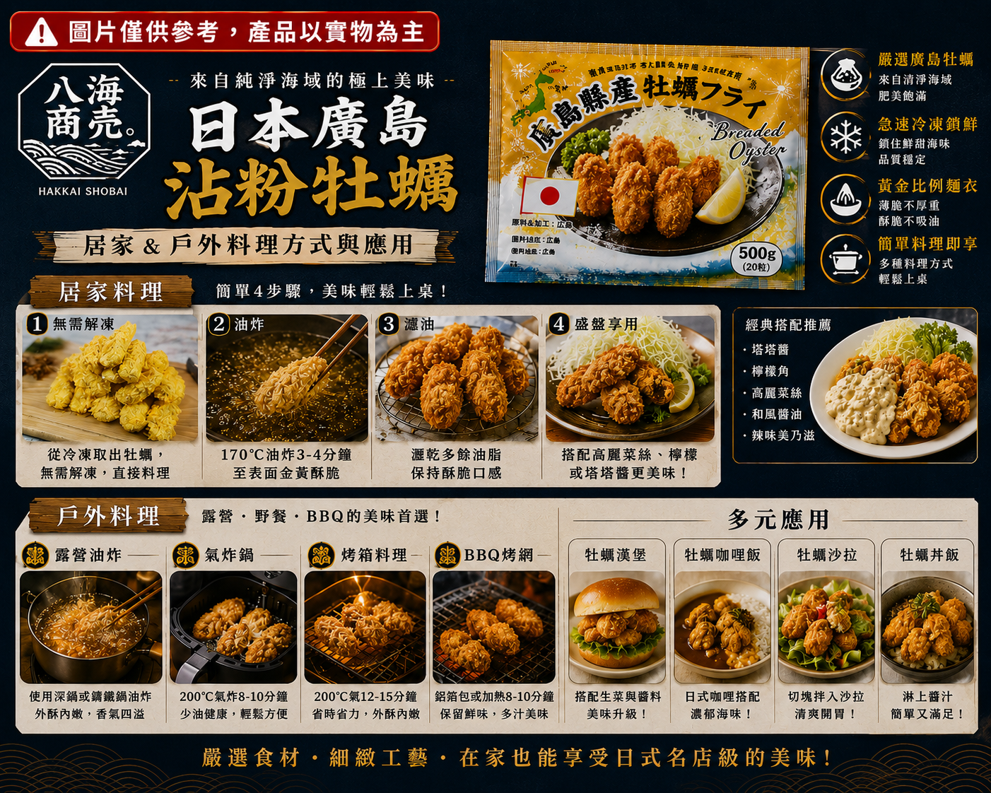 日本廣島沾粉牡蠣料理推薦加警語860