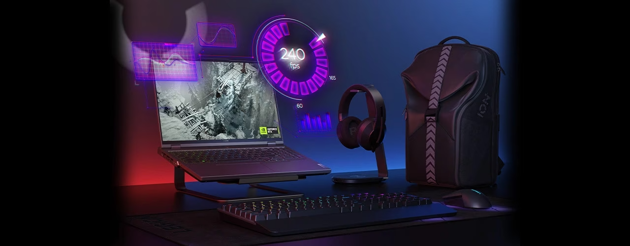 Legion Pro 5i Gen 9 with Legion gaming accessories. All items sold separately