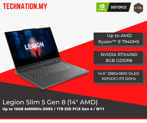 Legion Slim 5 Gen 8 (14″ AMD)