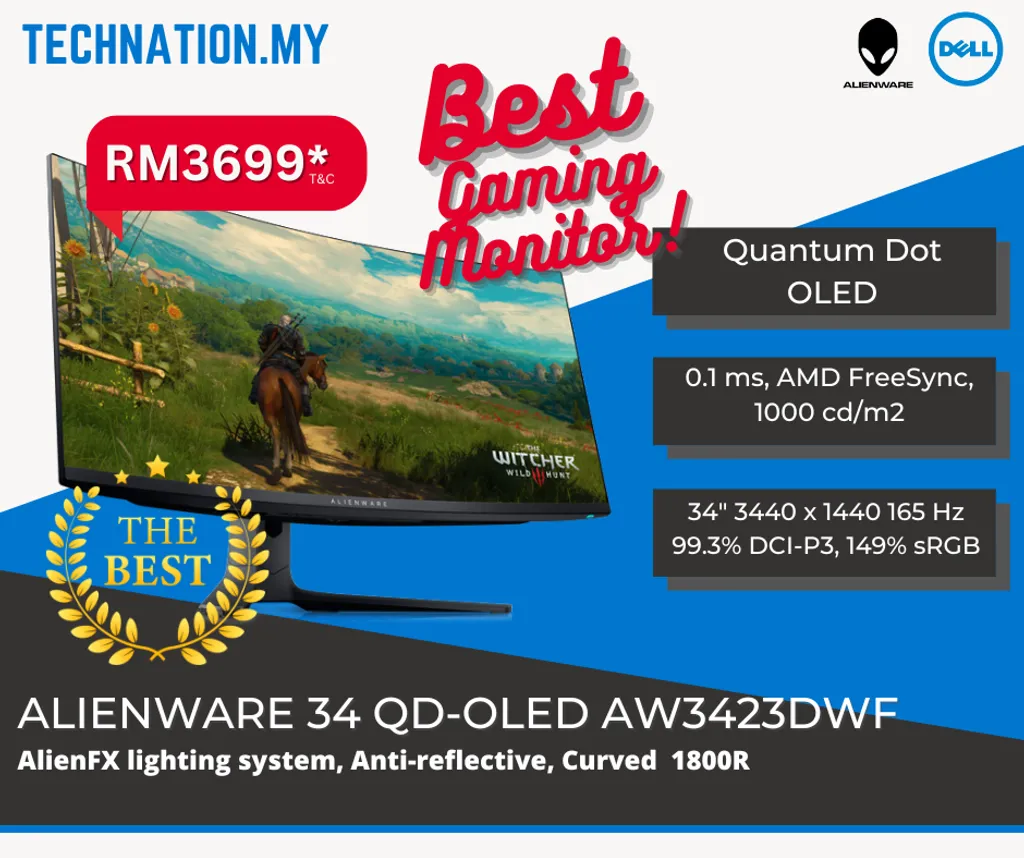 ALIENWARE 34 CURVED QD-OLED GAMING MONITOR - AW3423DWF (3)