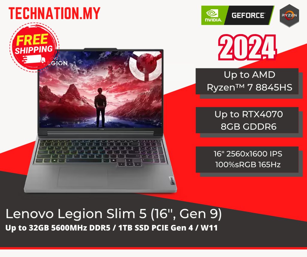 Lenovo Legion Slim 5 (16'', Gen 9)