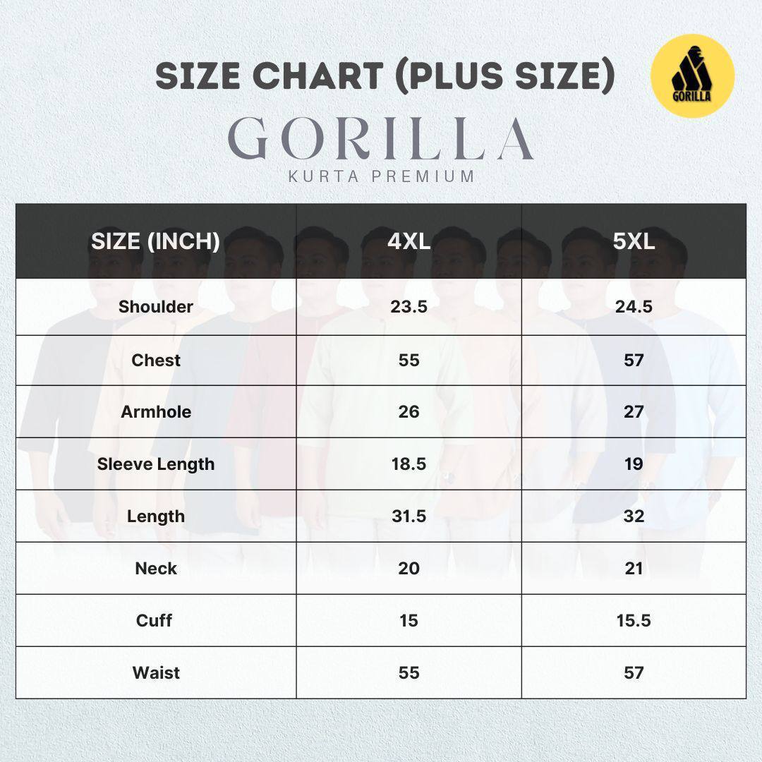 Size Chart Plus Size
