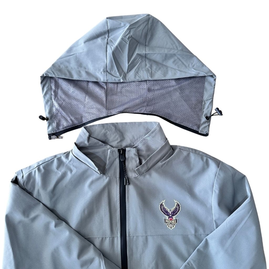 PHOENIX Windbreaker - Grey hoodie
