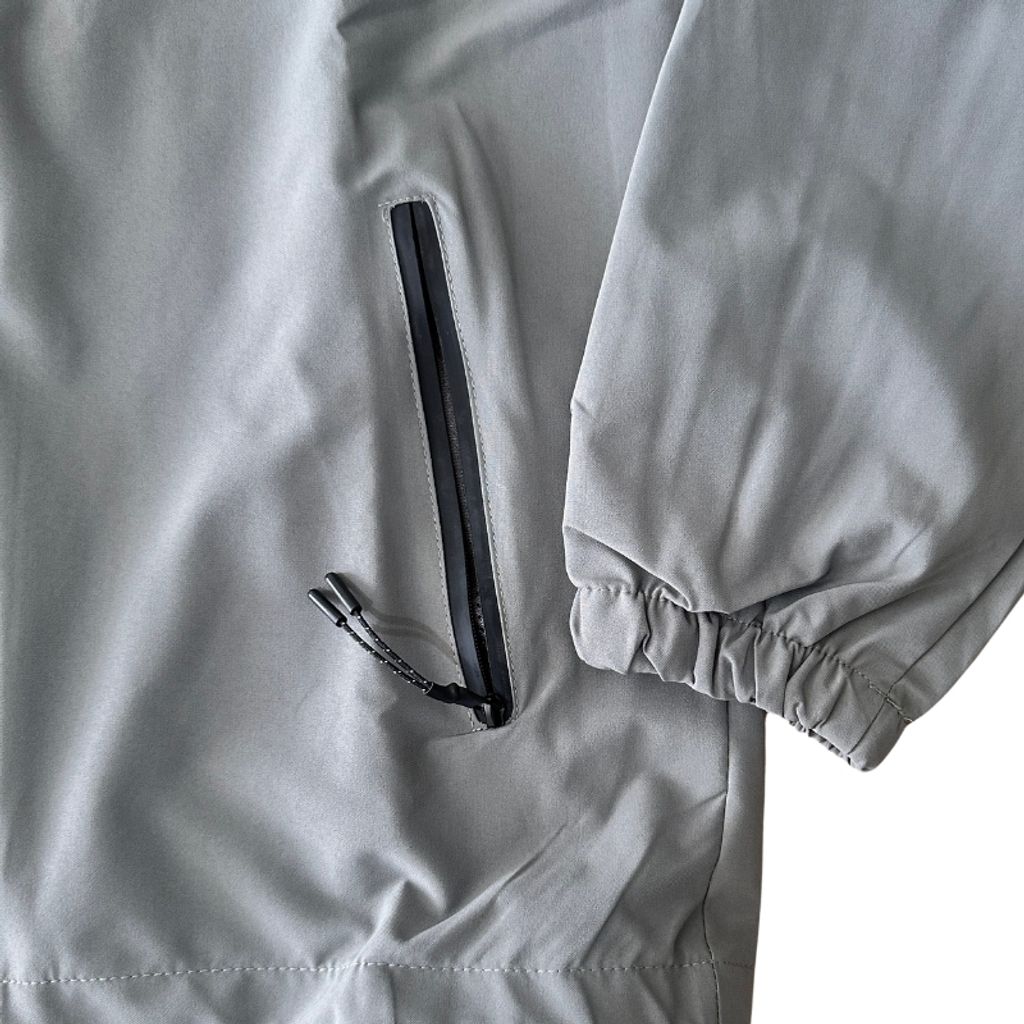PHOENIX Windbreaker - Grey zip pocket