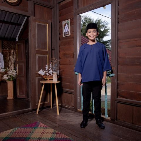 Kurta kanak kanak navy blue