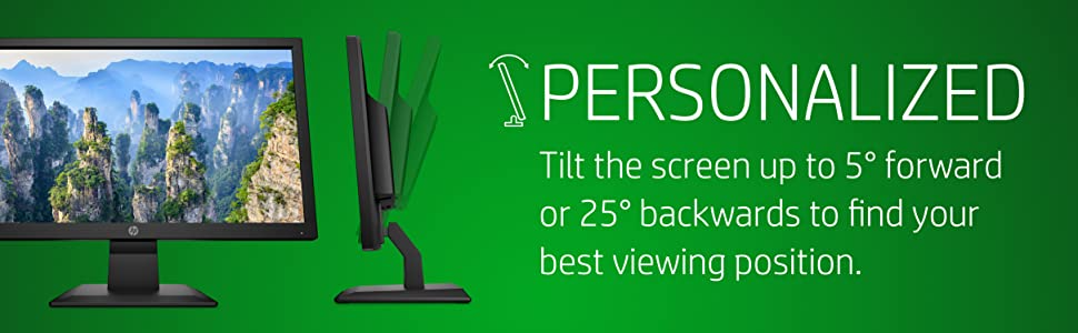 HP V20 HD+ Monitor Ergonomics