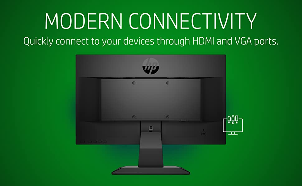 HP V20 HD+ Monitor Connectivity