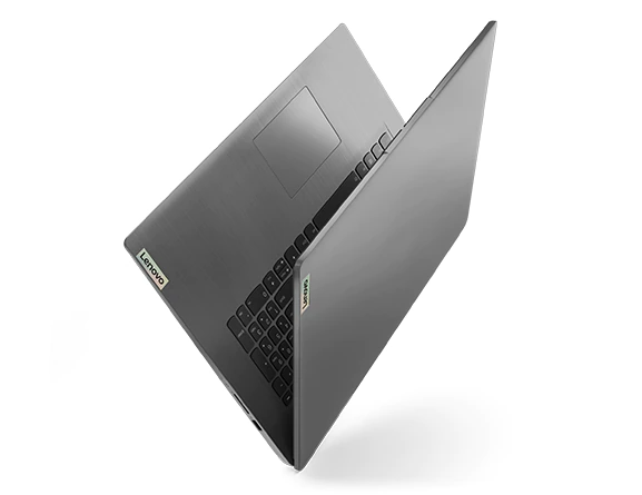 10_Ideapad_3i_14inch_Hero_Thin_Light_Arctic_Grey_laying_on_side_lid_slightly open