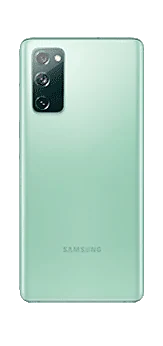 Samsung Galaxy S20 in Cloud Mint, back view