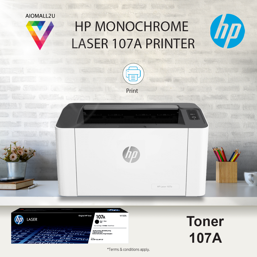 HP Mono Laser 107A Printer (Print only) – Aio Mall 2u