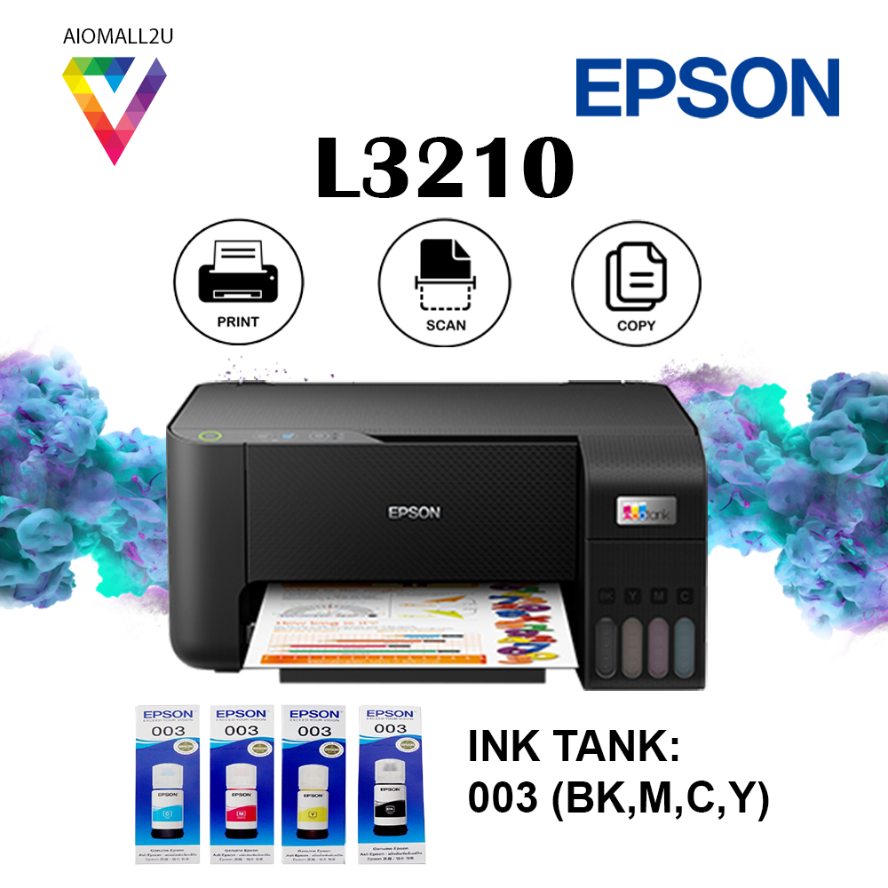 EPSON EcoTank L3210 All-In-One Printer (Color, A4, Print, Scan, Copy) – Aio  Mall 2u