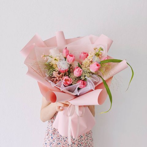 Pink Tulips Mix Bouquet.1.jpg