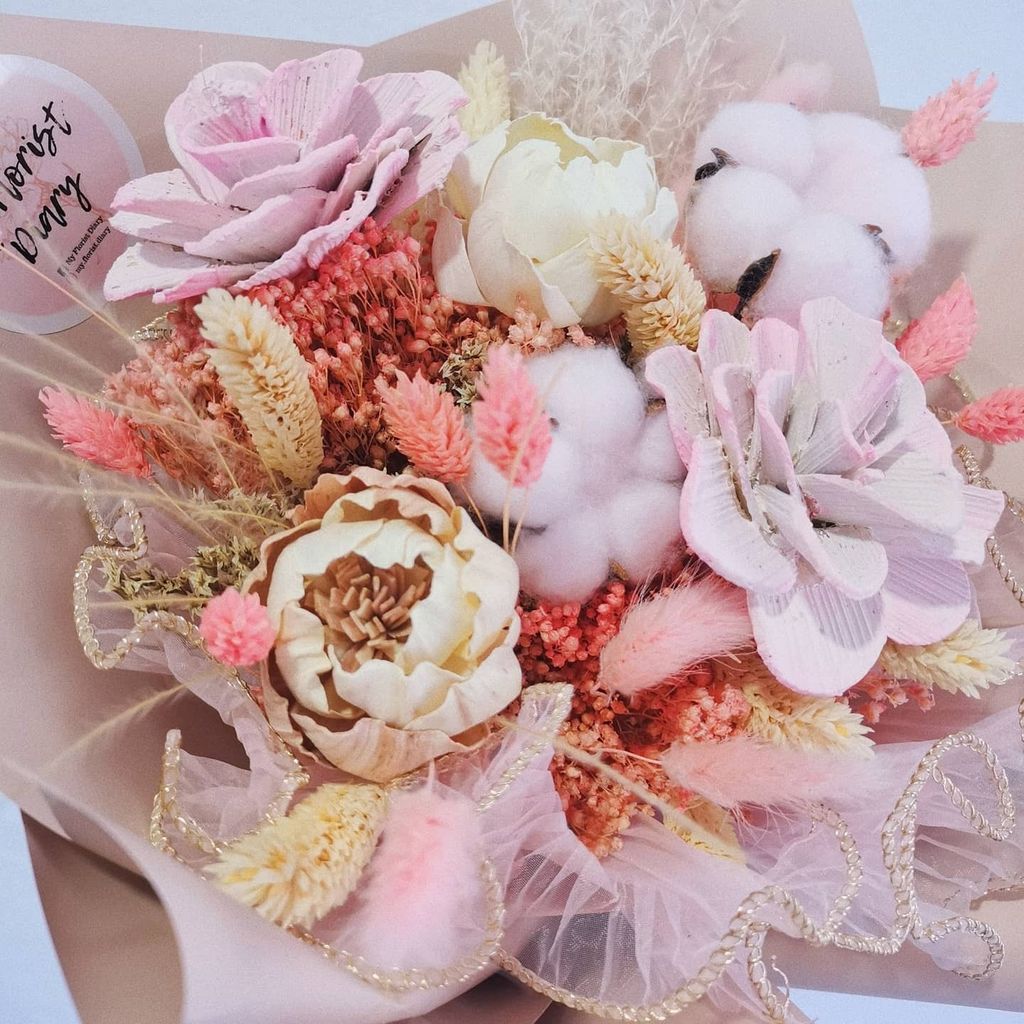 Pink Preserved Flower Bouquet 1.jpg