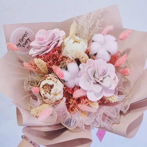 Pink Preserved Flower Bouquet 2.jpg