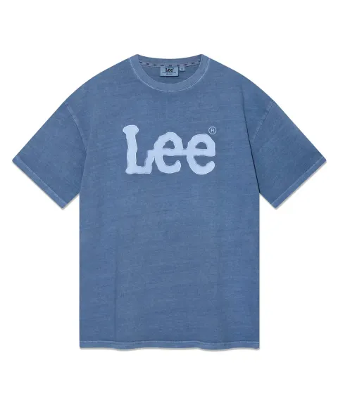 ◆LEE◆ Big Twitch Logo Dying T-Shirt Pigment Beige lee big twitch logo dyeing t-shirt – thegureum