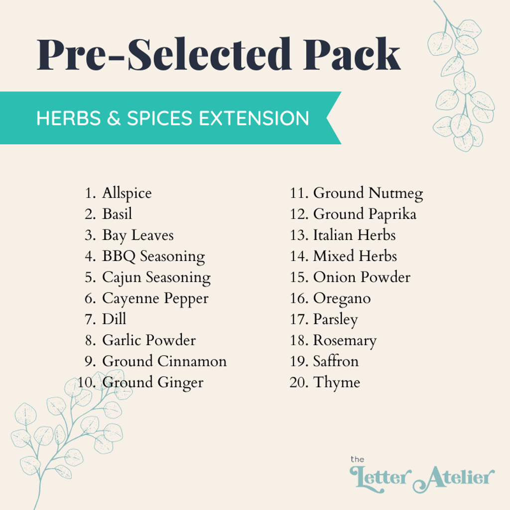 [Vinyl] Herbs & Spices Extension Set The Letter Atelier