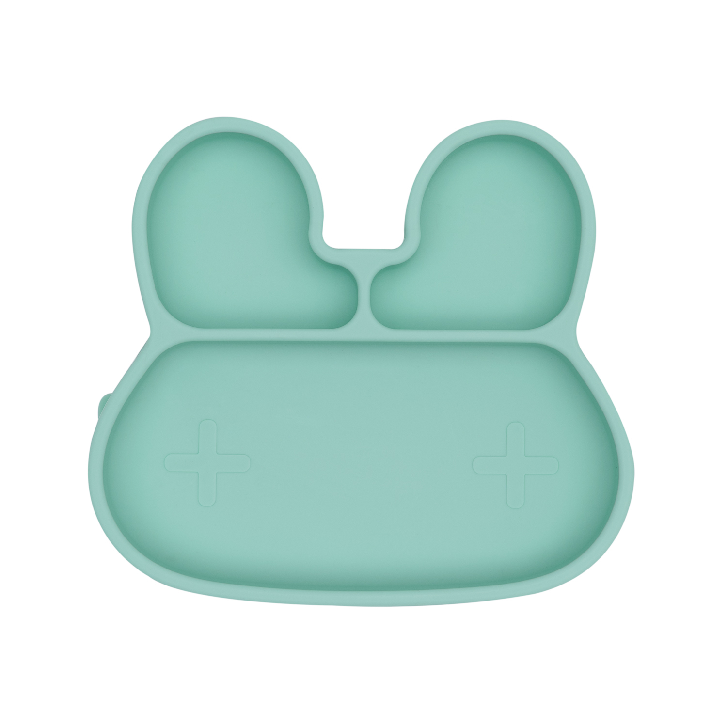 Bunny Stickie Plate - Mint Top Down (low res).JPG