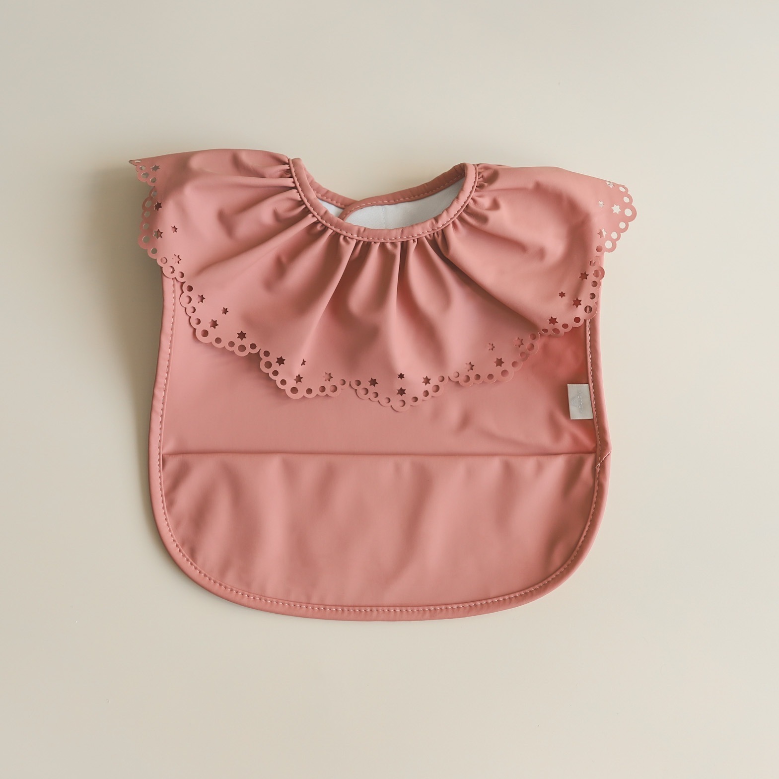 Mellow Ballerina Baby Bib - Rosewood.JPG