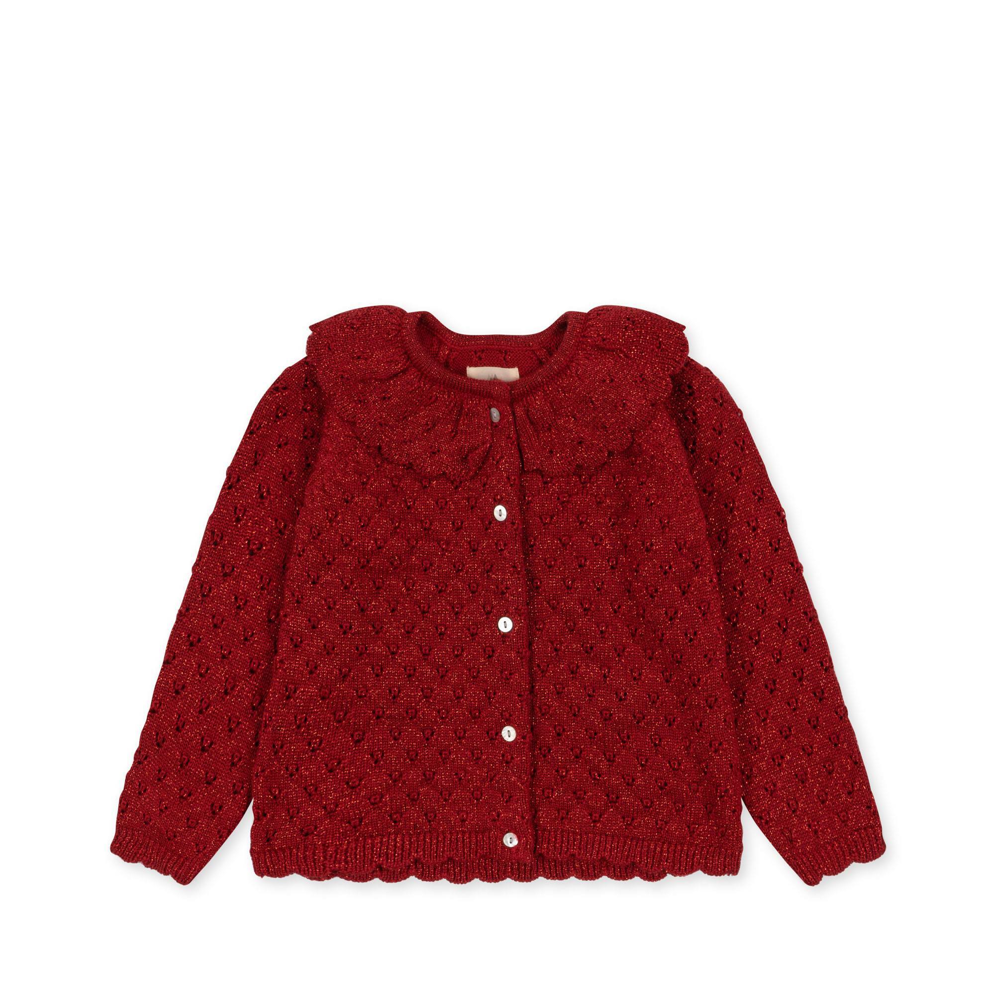 KS3917 - HOLIDAY CARDIGAN - SAVY RED - Extra 0