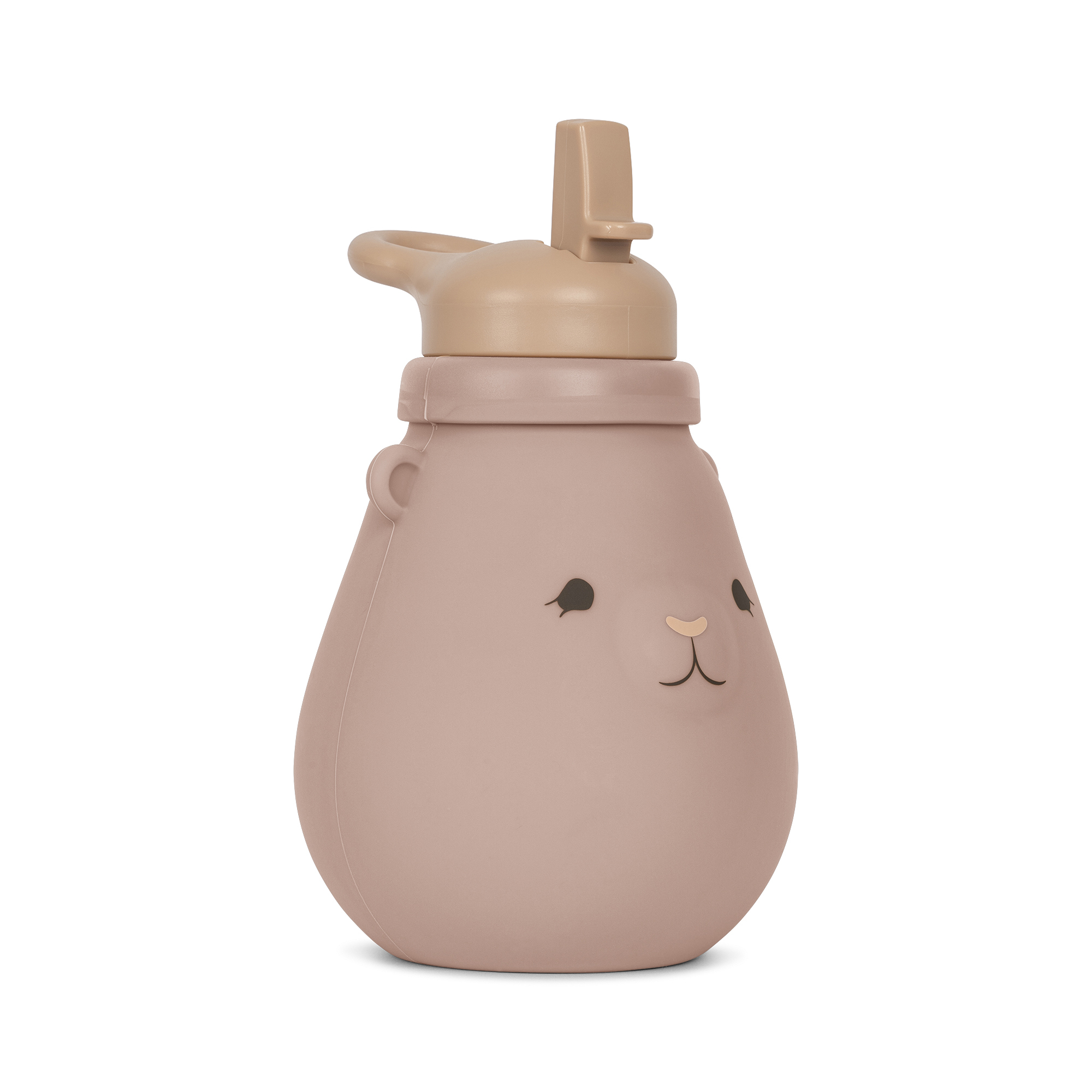 KS4298 - SILICONE DRINKING BOTTLE TEDDY - BLUSH - Extra 0