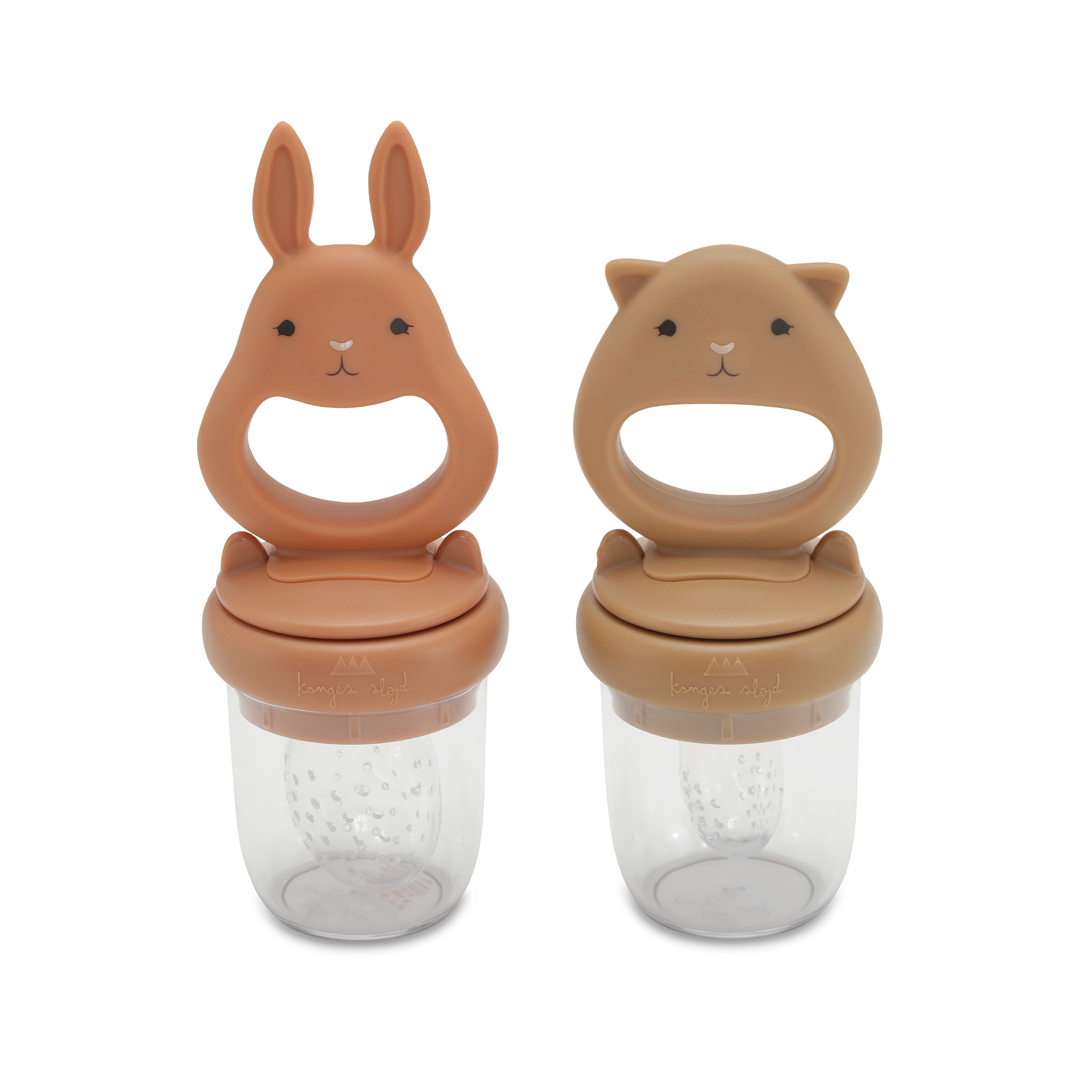 KS4279 - SILICONE FRUIT FEEDING PACIFIER - ALMOND-TERRACOTTA - Main