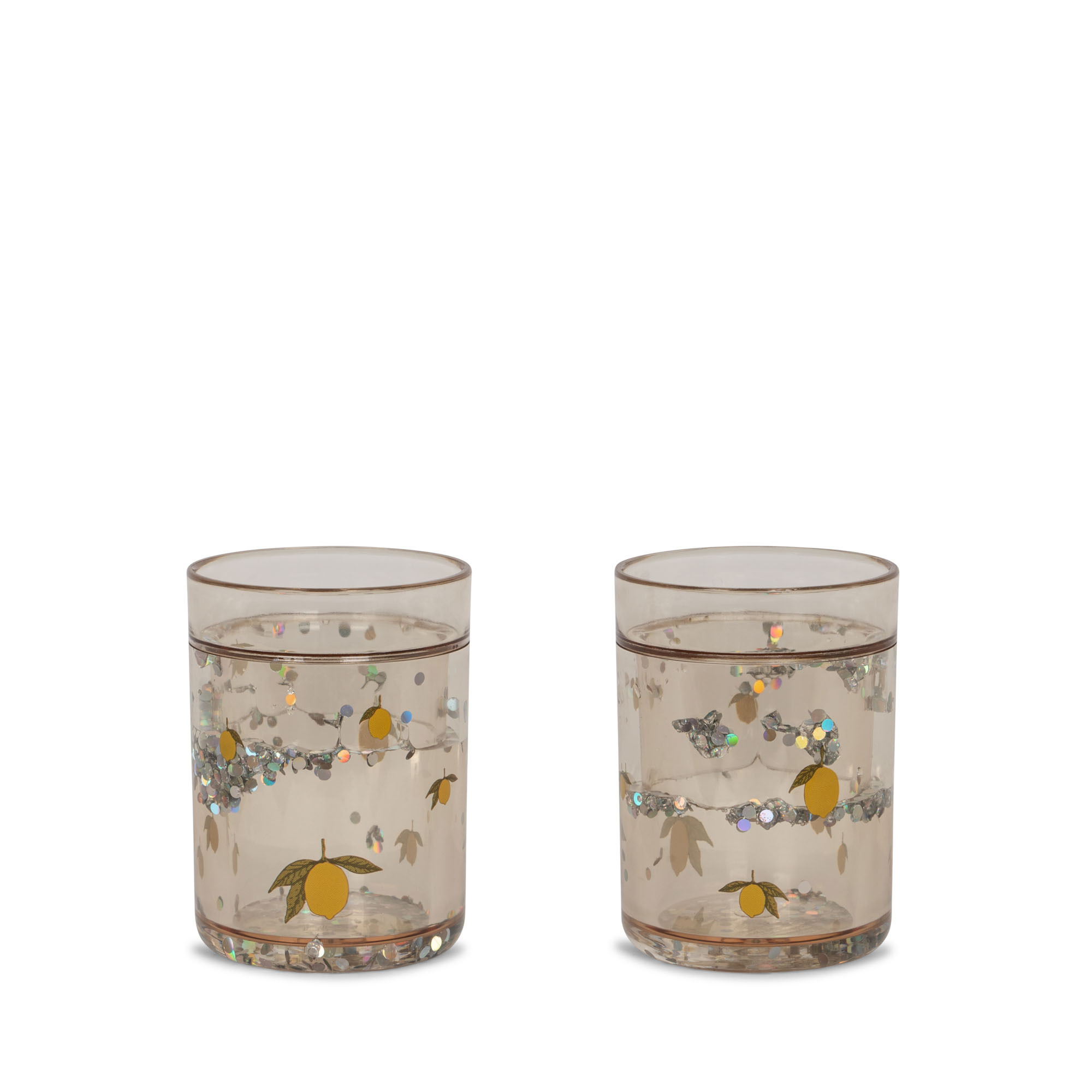 KS5069 - 2 PACK GLITTER CUPS - LEMON - Extra 0