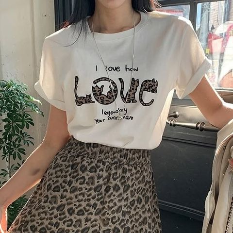 正韓LOVE豹紋休閒上衣 $795 (3)