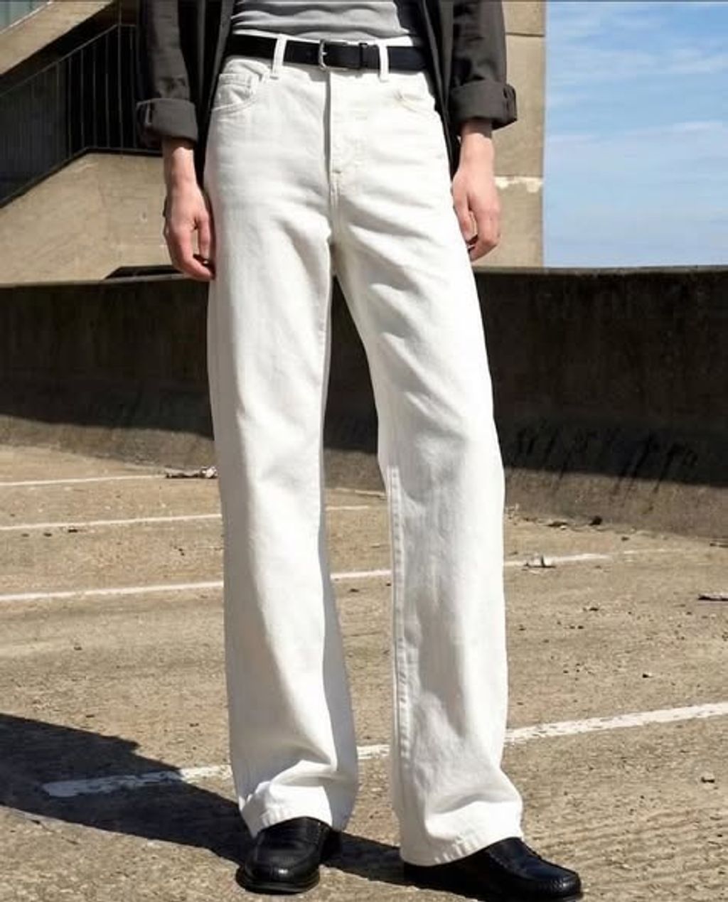 正韓經典黑白直筒褲 $980 (2)