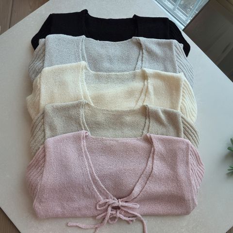 正韓雙層蝴蝶結綁帶罩衫上衣｜$795 (4)