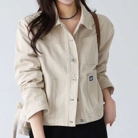 正韓前短後長襯衫夾克外套-128 (1)