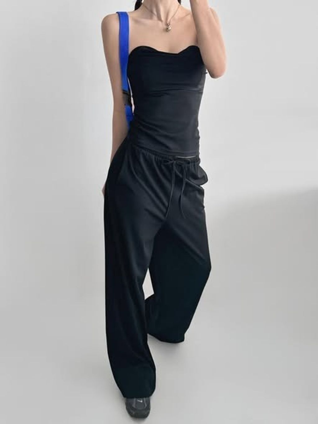 正韓平口背心＋寬褲兩件式套裝-238 (1)