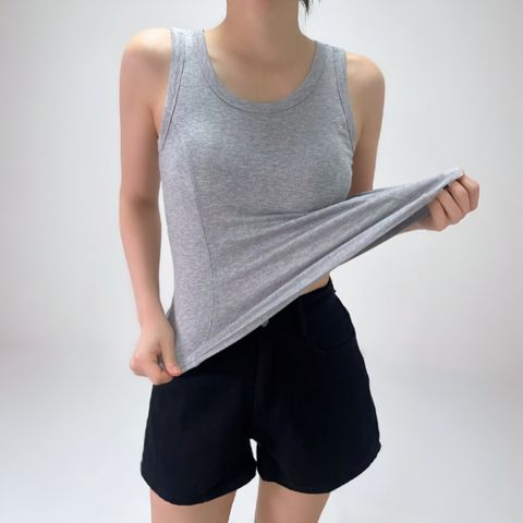 正韓彈力修身壓線罩杯肩帶背心$395 (1)