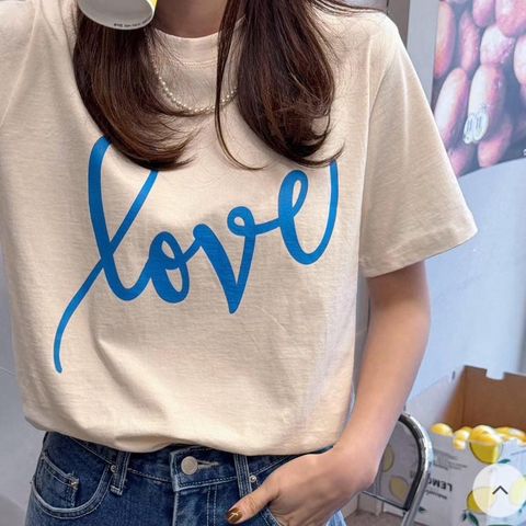 正韓love字母百搭棉T｜$795 (2)