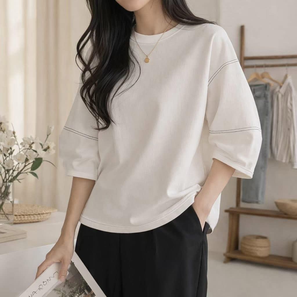 正韓氣質燈籠袖上衣｜$795 (4)