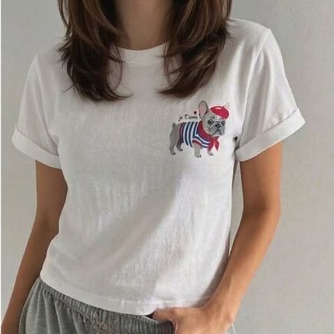 正韓可愛畫家狗上衣 $980 (3)