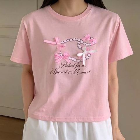 正韓珍珠蝴蝶結甜美上衣 $890